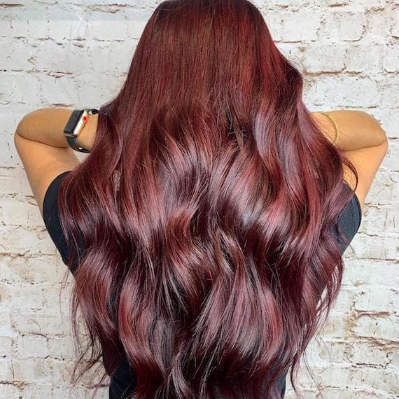 Rich Wine Red With Darker Undertones — Classy Wine Red Hair