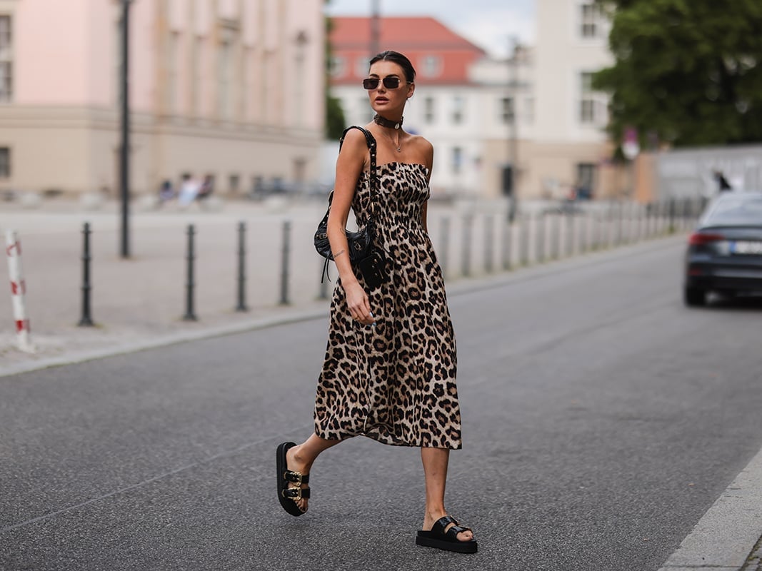 Strapless Leopard Print Midi Dress Strapless Leopard Print Midi Dress — Classy Zoo Outfits