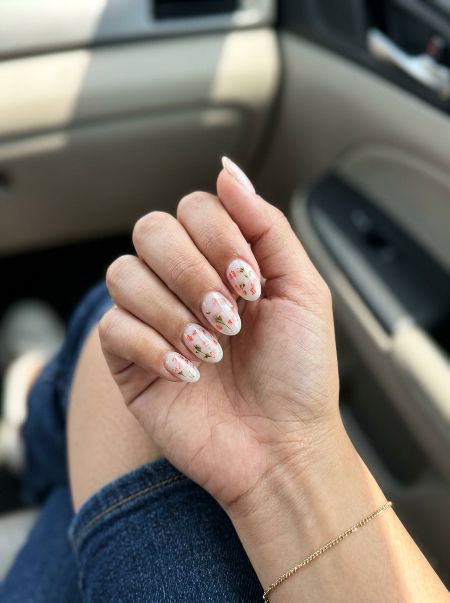 Coral Bloom Milk Bath Nails 2026: Ethereal Romance Coral bloom milk bath nails for summer 2026. Romantic, ethereal style for weddings.