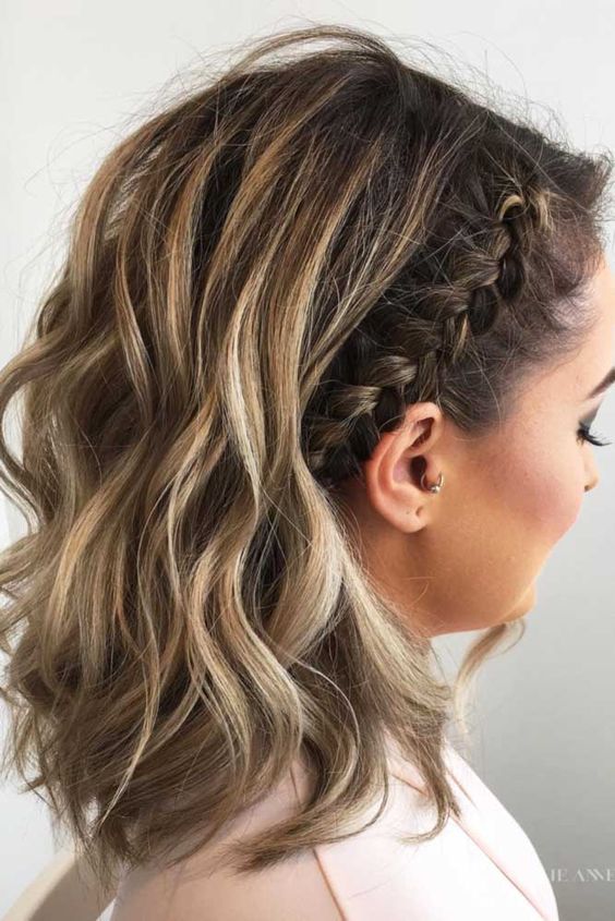 Collarbone Lob With Side Braids Collarbone Lob With Side Braids — Cute Chic Hairstyles