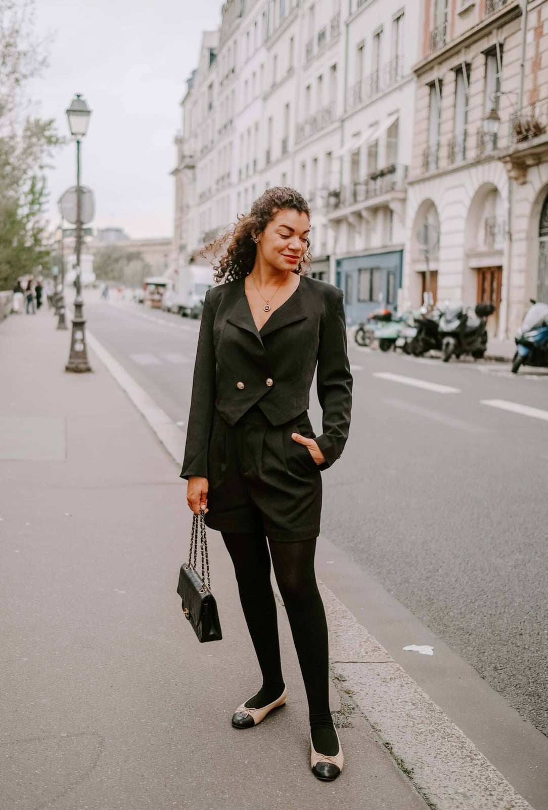 Tailored Blazer With High Waisted Shorts Tailored Blazer With High Waisted Shorts — Cute Elegant Outfits