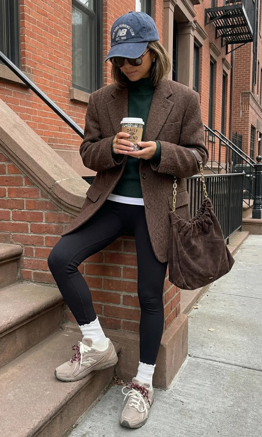 Tweed Blazer Over Turtleneck Tweed Blazer Over Turtleneck — Cute Elegant Outfits