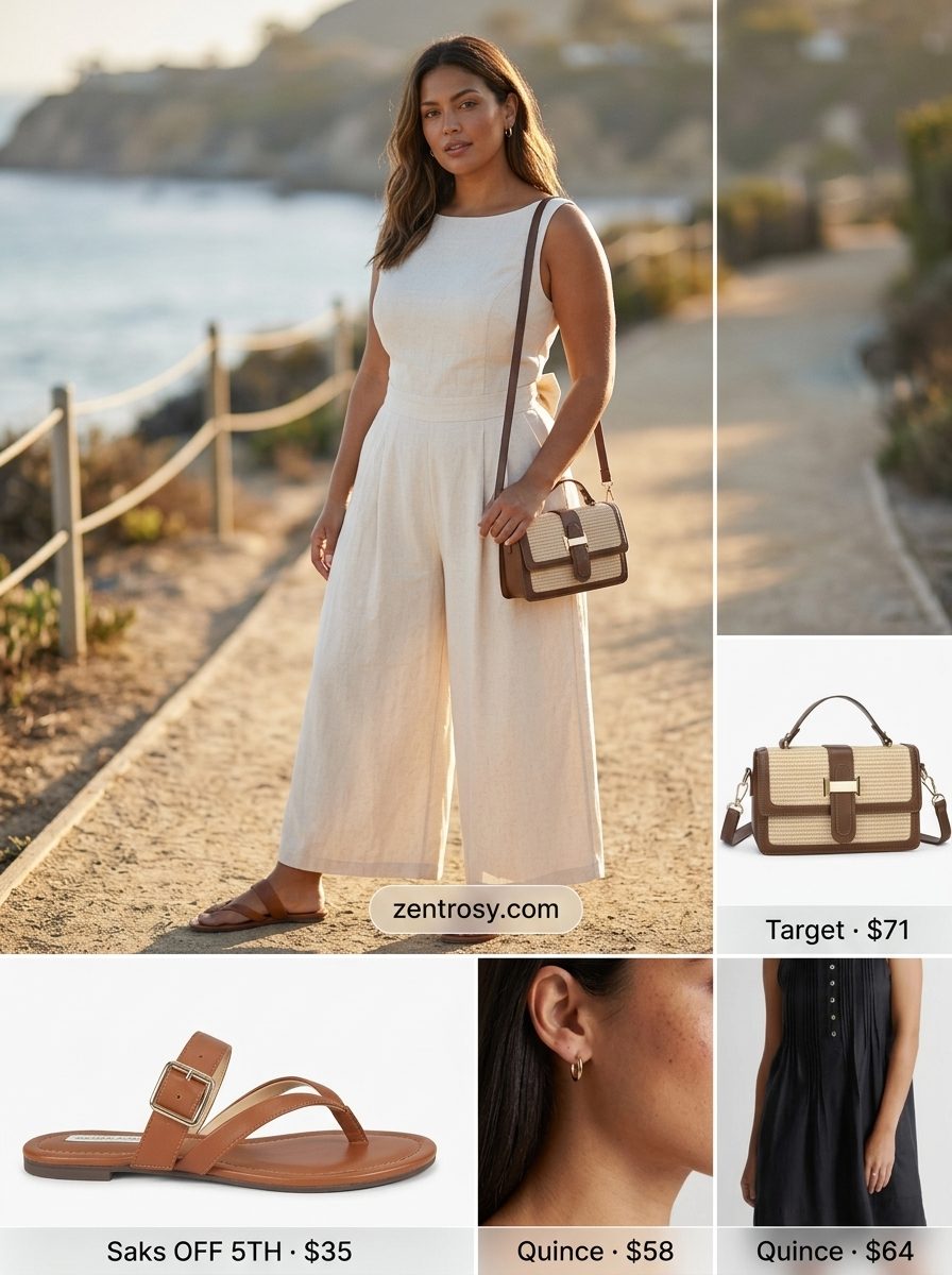 Cute summer boat outfits for women 2026: Coral boat neck midi dress, nude heels, gold hoops, clutch.