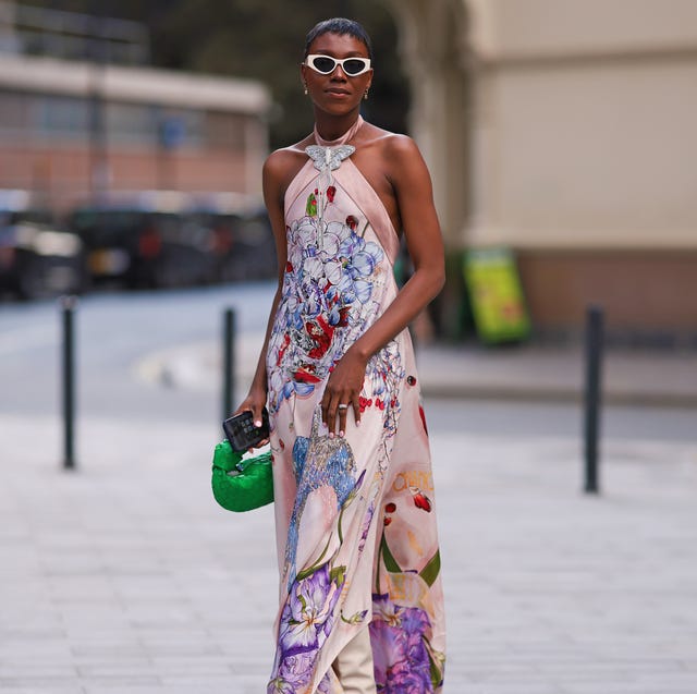 Flowing Floral Halter Dress with White Boots Flowing Floral Halter Dress with White Boots — Cute Unique Outfits