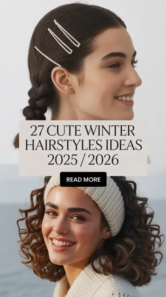 Cute Winter Hairstyles Ideas 2025 / 2026: 27 Cozy & Stylish Looks