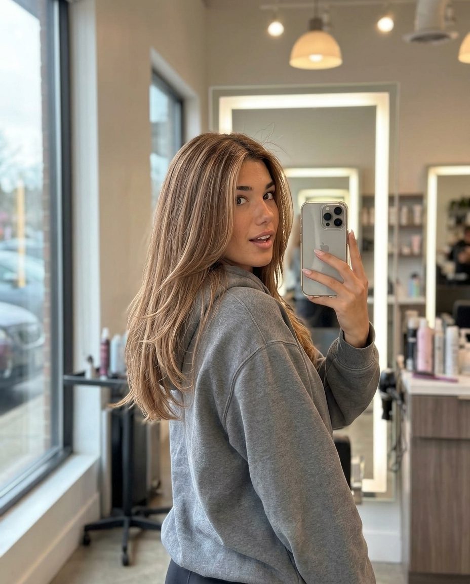 Desert Clay Blonde Waves 2026: Coastal Style long desert clay blonde hair with soft layers and face-framing pieces for vacation