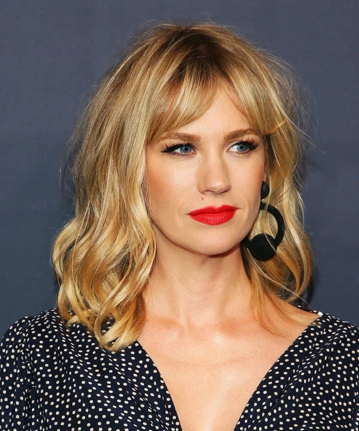Shoulder Length Blonde With Side Curtain Bangs — Easy Ways to Style Curtain Bangs