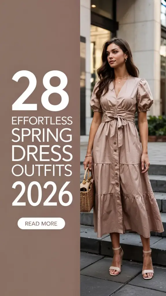 Effortless Spring Dress Outfits 2026: Fresh, Feminine & Easy Spring Style
