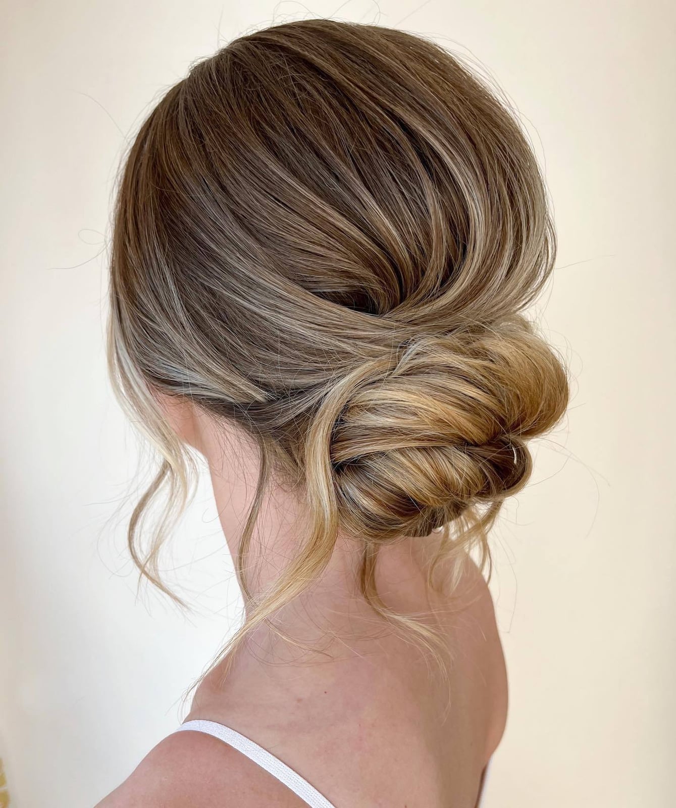 Loose Low Updo With Face-Framing Pieces — Elegant Updo Inspo