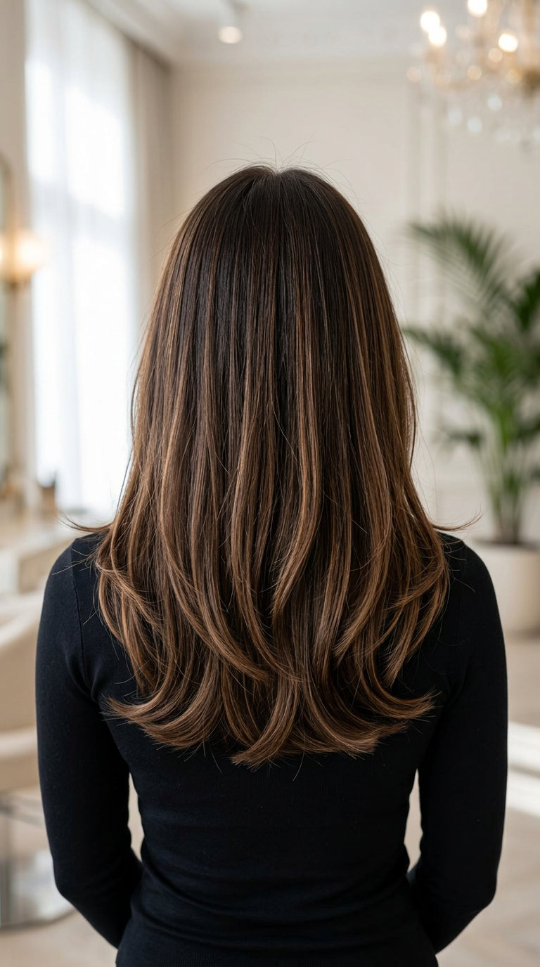 midi-length with subtle layers in deep espresso and bronze lowlights for summer 2026