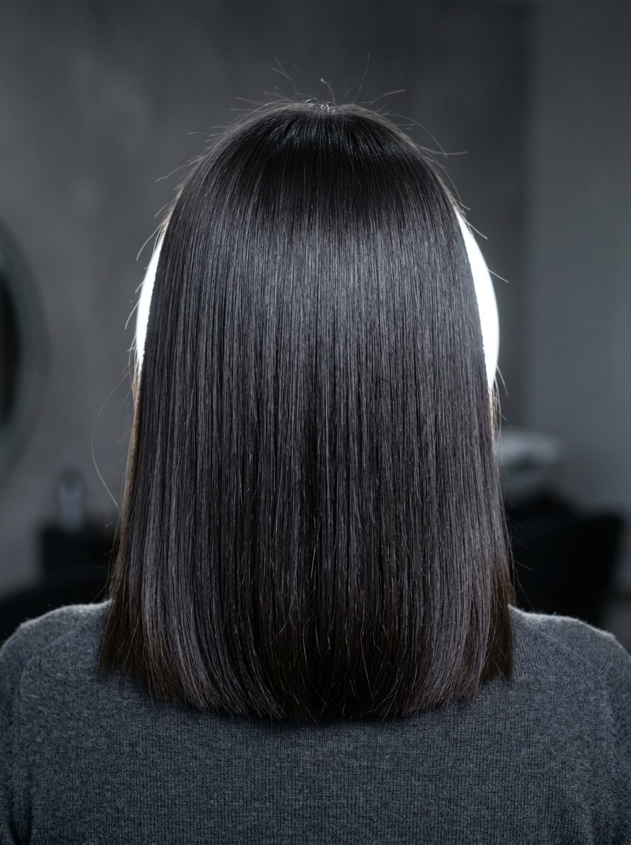 long espresso gloss shine with ultra-cool ash and near-black tones for summer