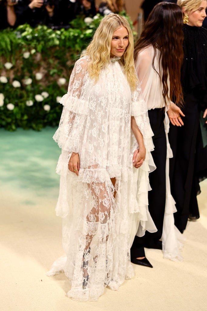 White Tiered Lace Dress with Sheer Panels — Ethereal Dress Ideas