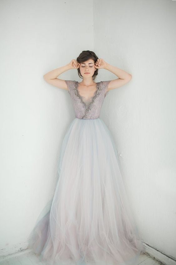 Lavender Tulle Dress with Beaded Bodice — Ethereal Dress Ideas