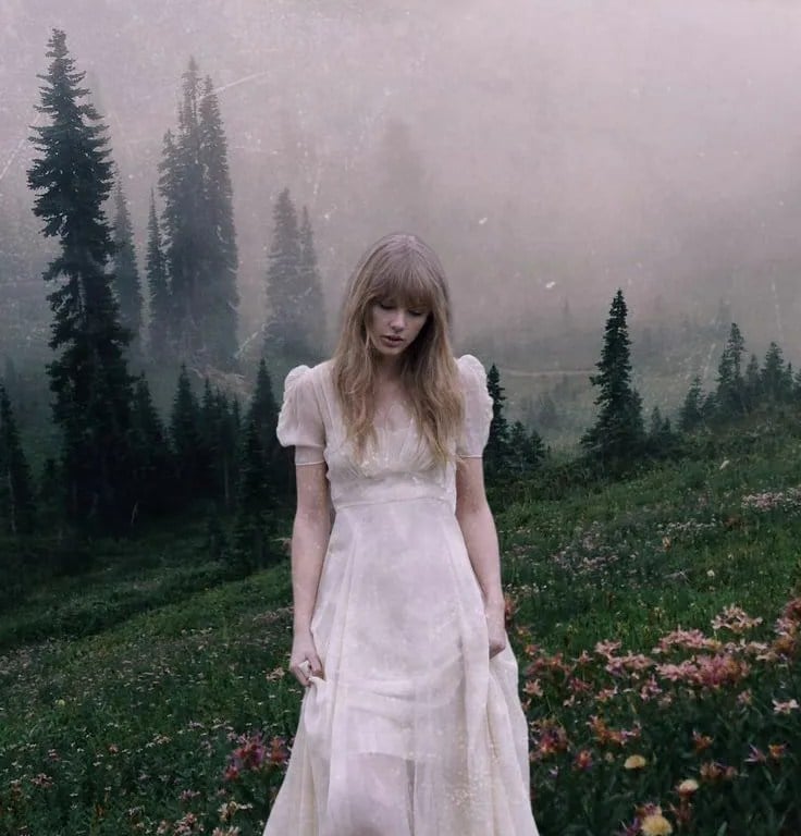 Off-White Sheer Puff-Sleeve Dress — Ethereal Dress Ideas
