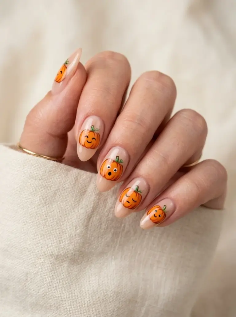 Fall Nails with Pumpkins: Cute Autumn Ideas to Try in 2026