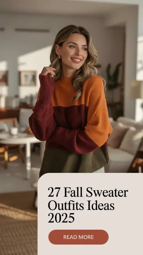 27+ Fall Sweater Outfits Ideas 2025 to Try This Season — Casual, Chic & Cozy Looks for Every Day