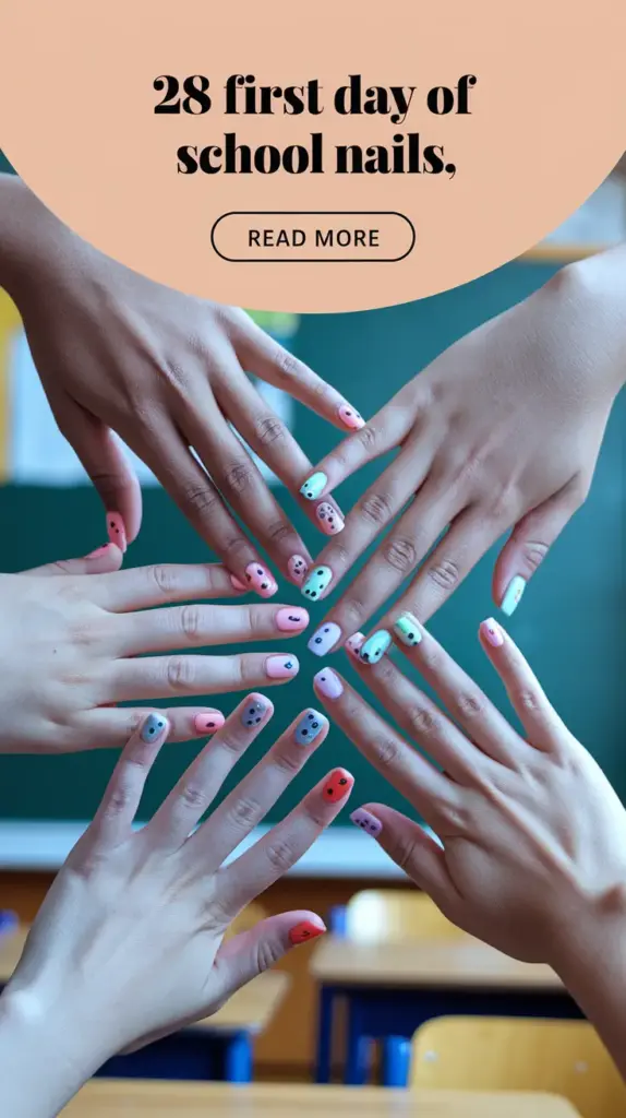 28 Cute First Day of School Nails Ideas for 2025