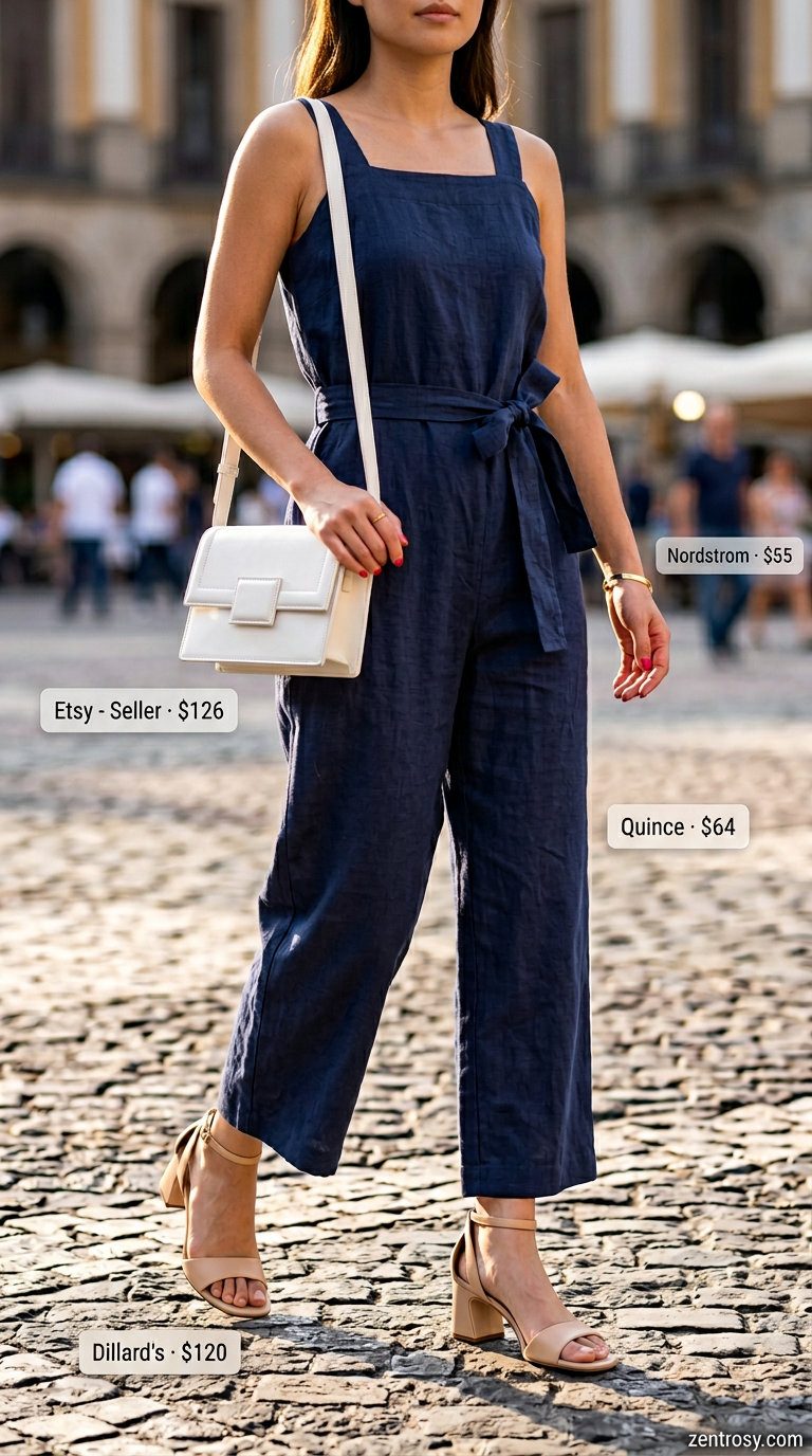 29. Elegant Linen Jumpsuit