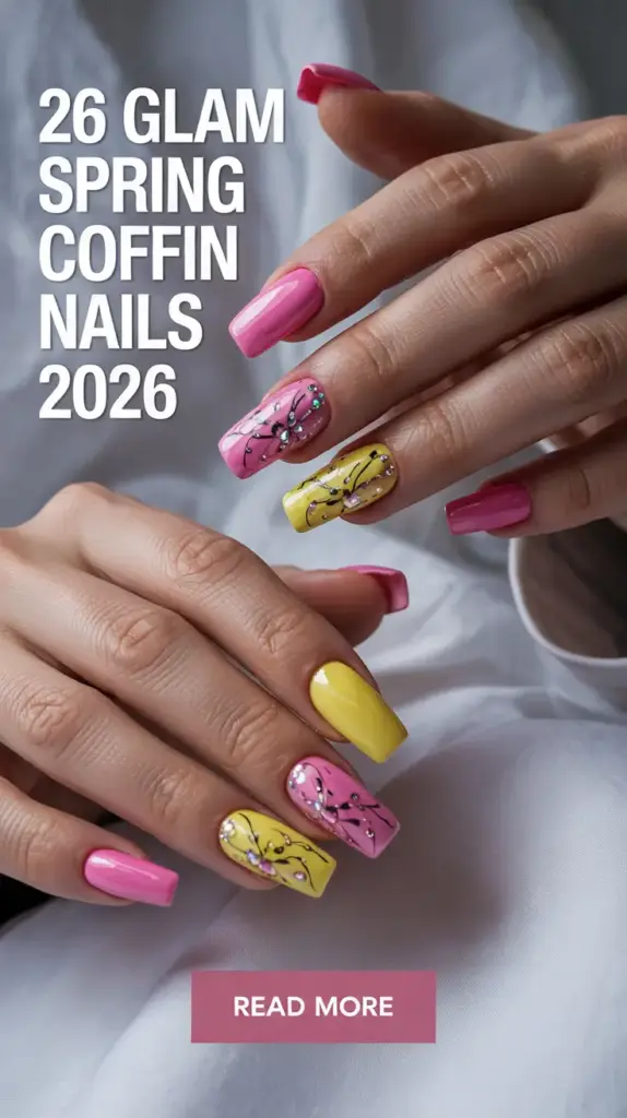 Glam Spring Coffin Nails 2026: The Ultimate Guide to Trendy Spring Nails Coffin Shape