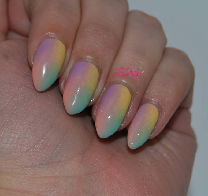 Pastel Rainbow Glossy Gradient Almond Nails Pastel Rainbow Glossy Gradient Almond Nails — Gradient Nail Ideas