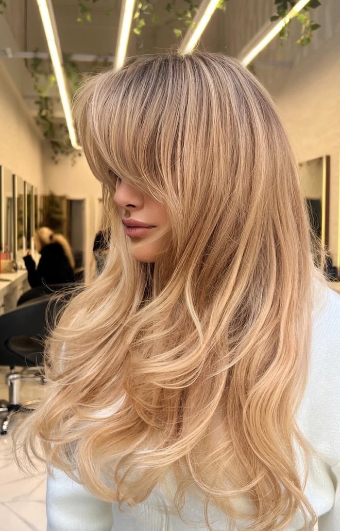 Long Fine Hair With Soft Peach Honey Blonde — Honey Blonde Hair Inspiration