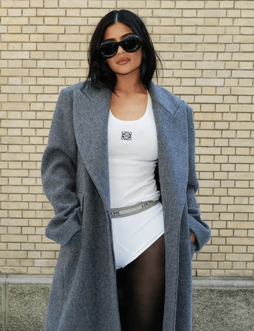 Unexpected Layers: Wool Coat with Sheer Tights — Late Winter Outfits