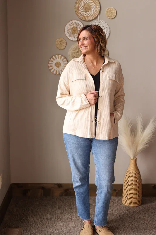 Corduroy Shacket and Jeans for a Relaxed Teacher Aesthetic — Winter Teacher Outfits