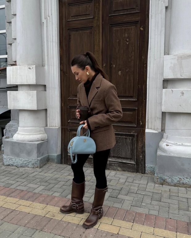 Tweed Blazer Smart Casual for College — Winter College Outfits
