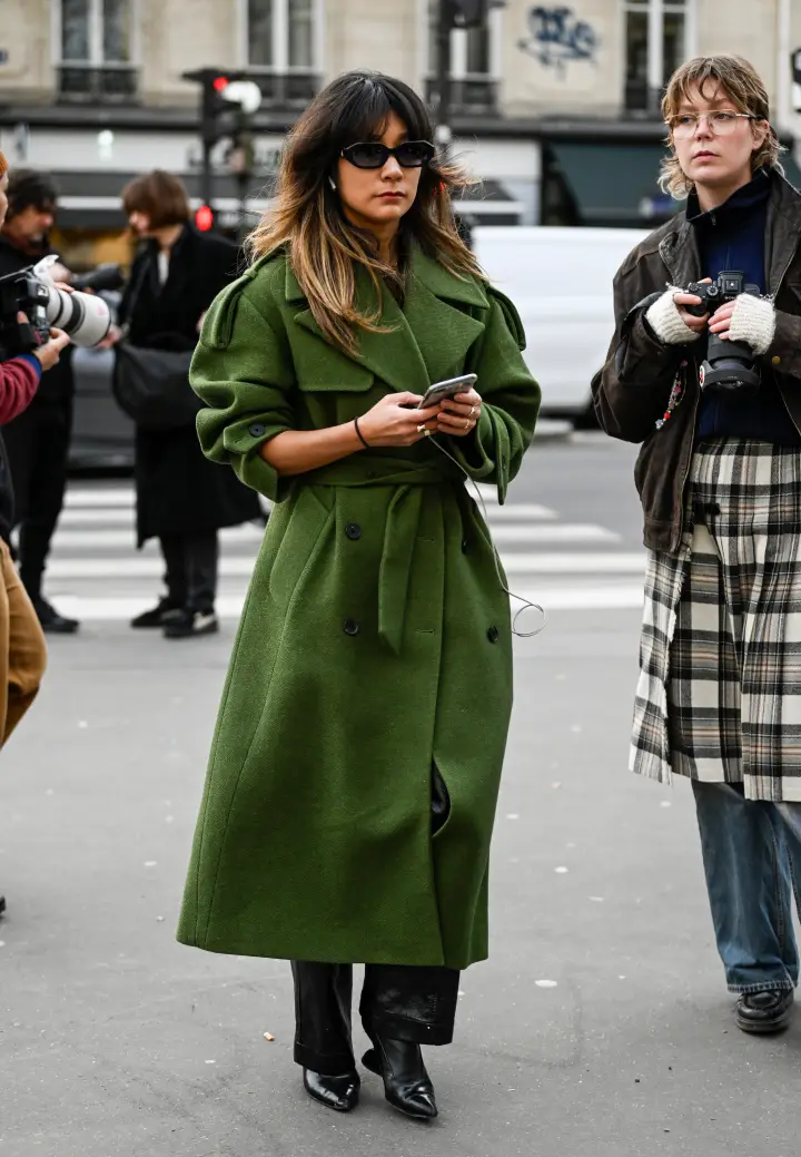 Olive Green Trench Coat — Modest Winter Outfits