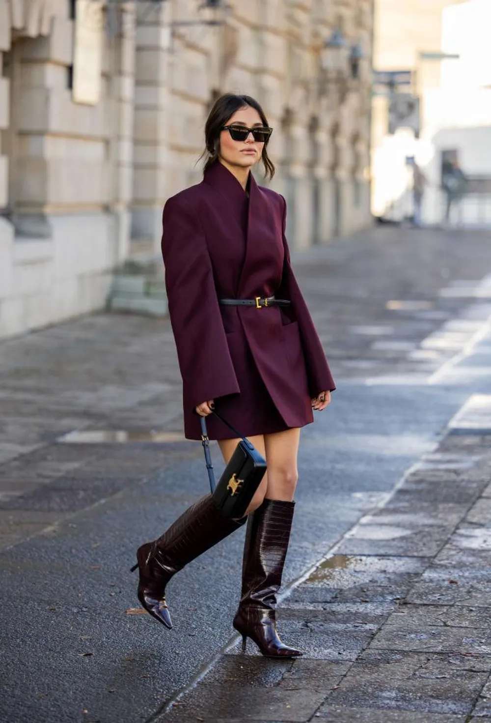 Ankle Boots with Patterned Jacket and Voluminous Skirt Ankle Boots with Patterned Jacket and Voluminous Skirt — Winter Boots Outfits