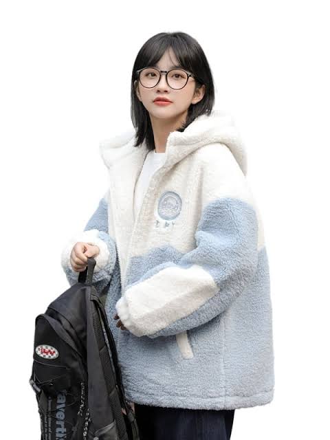 Color-Blocked Fleece for Cozy Casual — Japan Winter Outfits