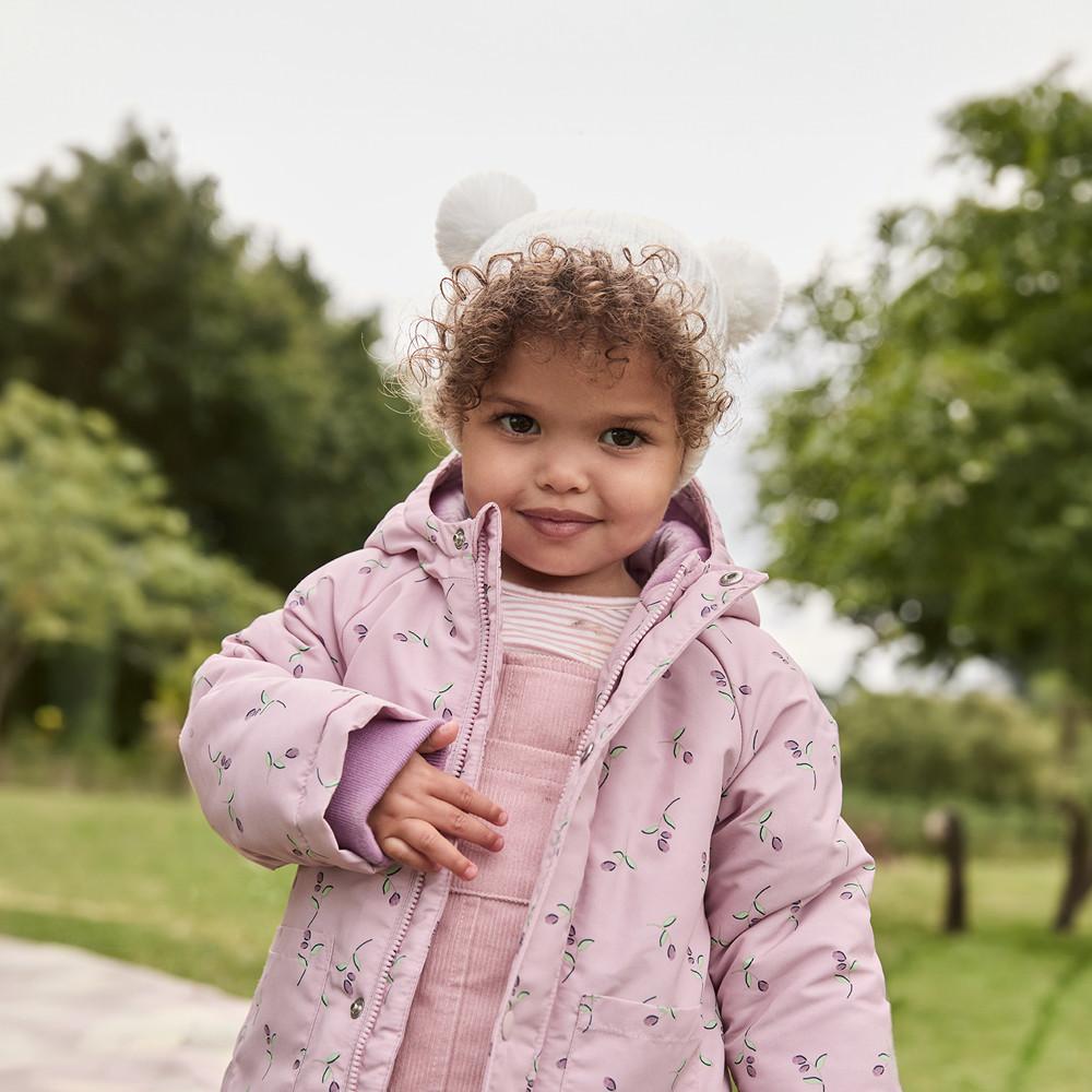 Puffer Jacket and Corduroy Overalls for Outdoor Adventures — Winter Outfits for Kids