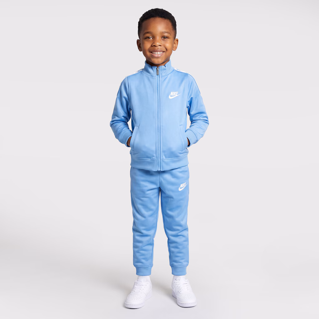 Sporty Light Blue Nike Tracksuit for Active Days — Winter Outfits for Kids