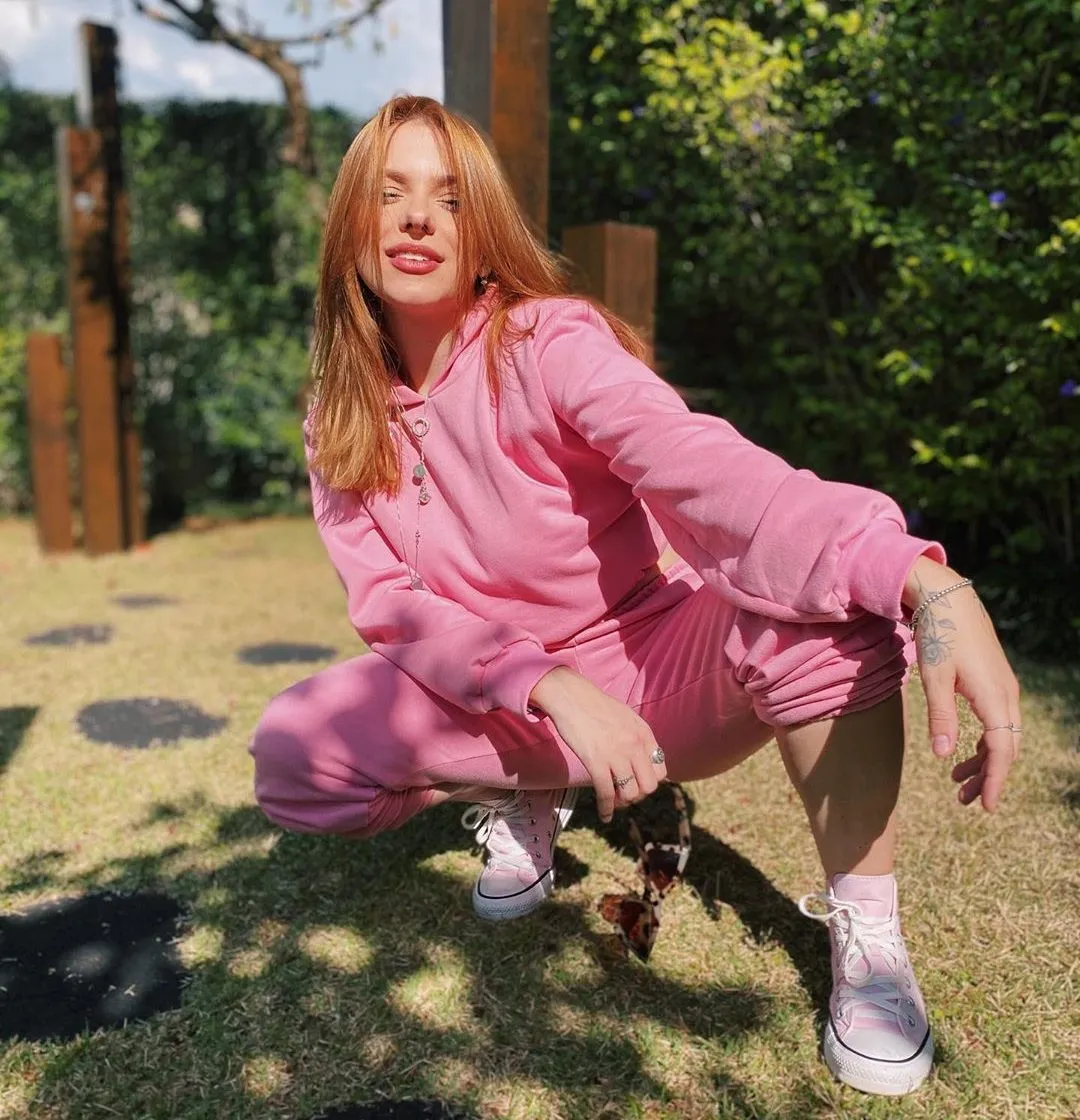 Pink Terry Cloth Matching Set — Hoodie Outfits