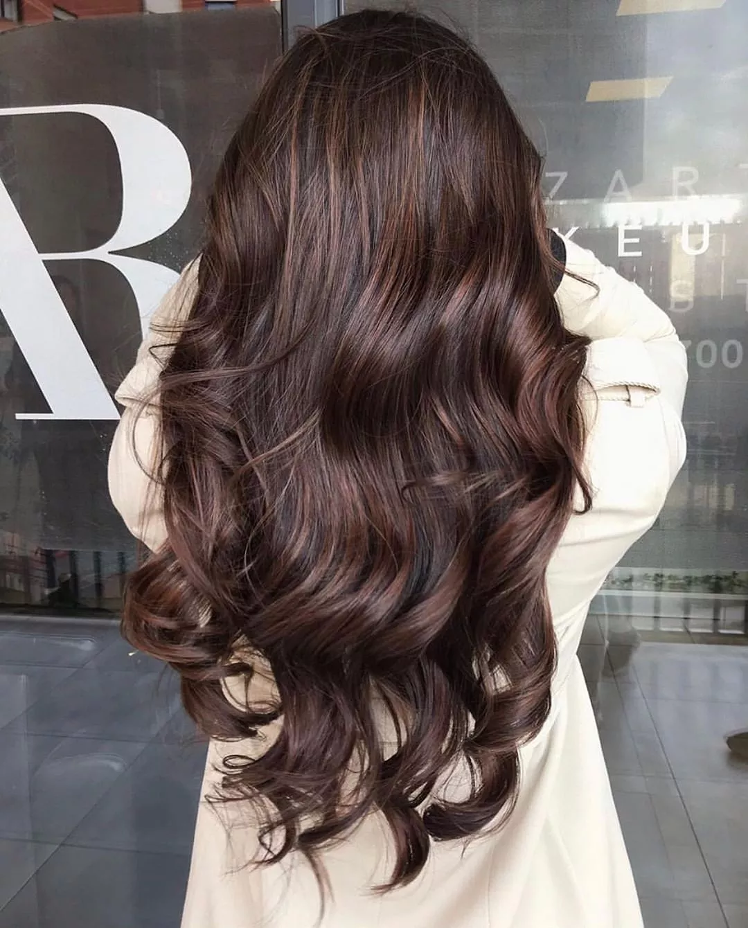 Rich Dark Brown With Caramel Highlights Rich Dark Brown With Caramel Highlights — Winter Hair Colors for Brunettes