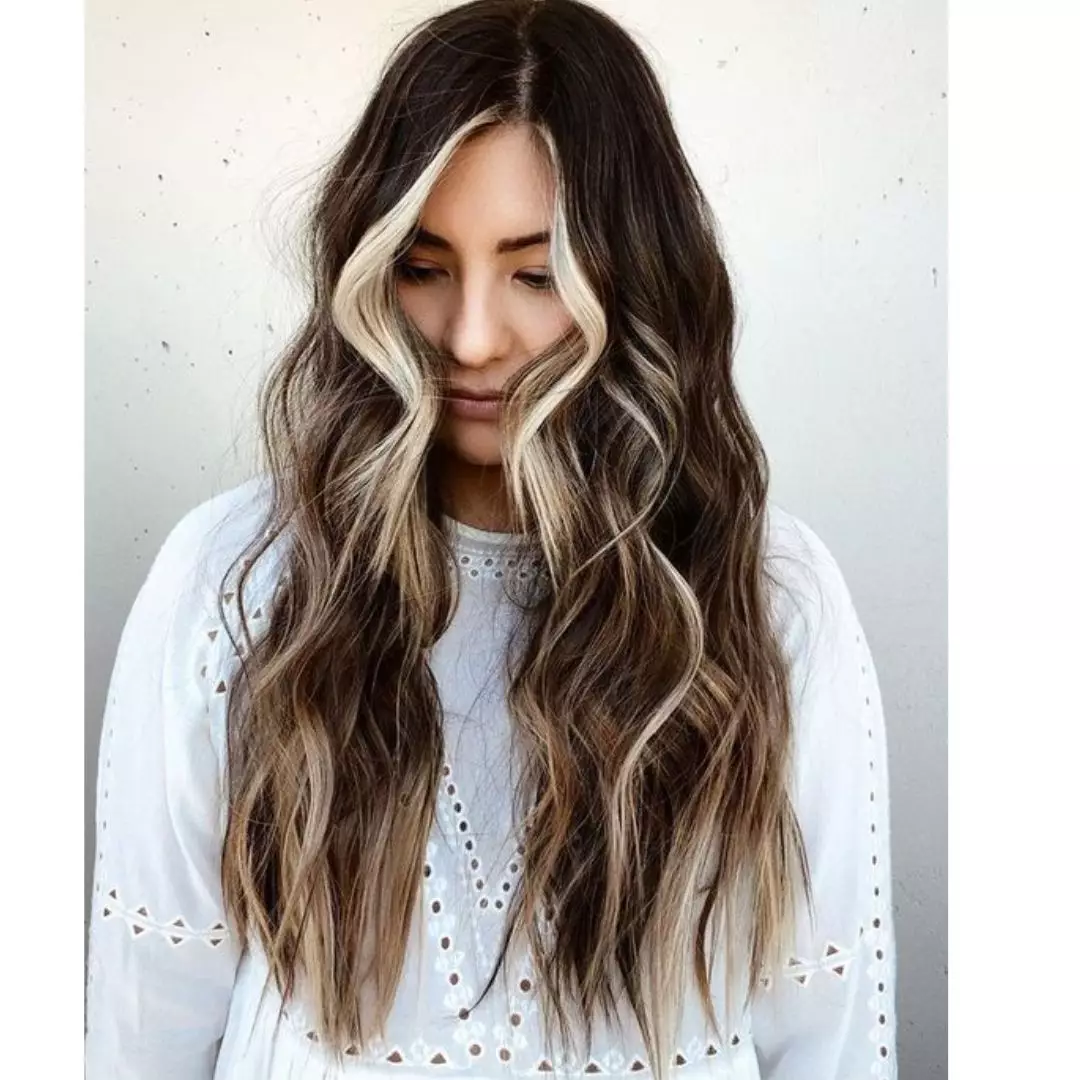 Visual Idea — This Image Displays Long Winter Hair Colors for Brunettes
