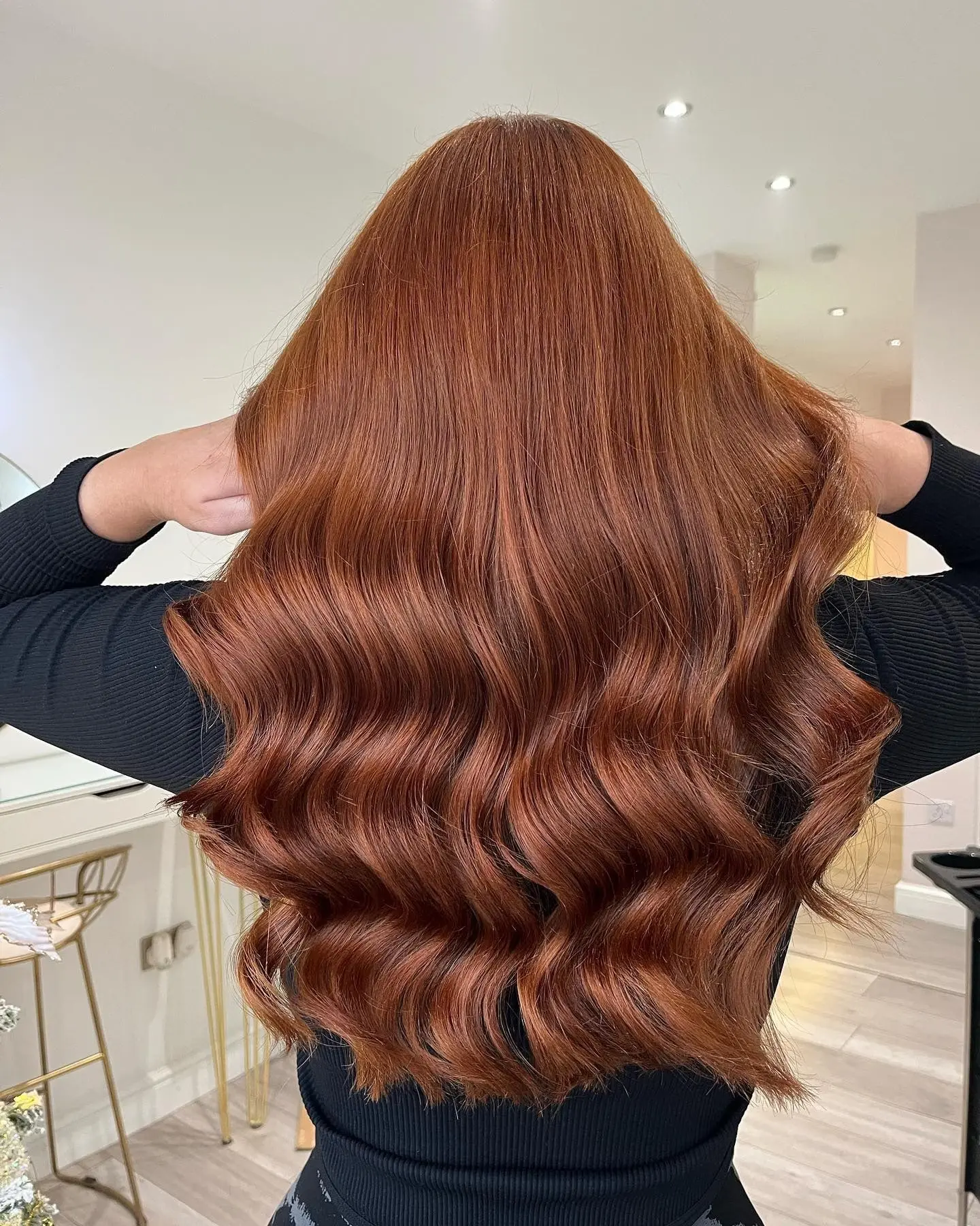 Back View Visual Idea Back View Visual Idea — Winter Auburn Hair Color
