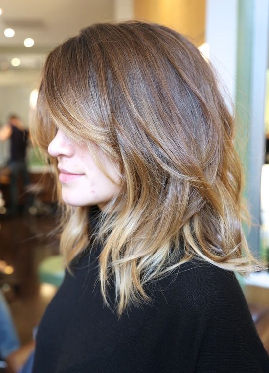 Brunette With Blonde Balayage Visual Idea Brunette With Blonde Balayage Visual Idea — Winter Balayage