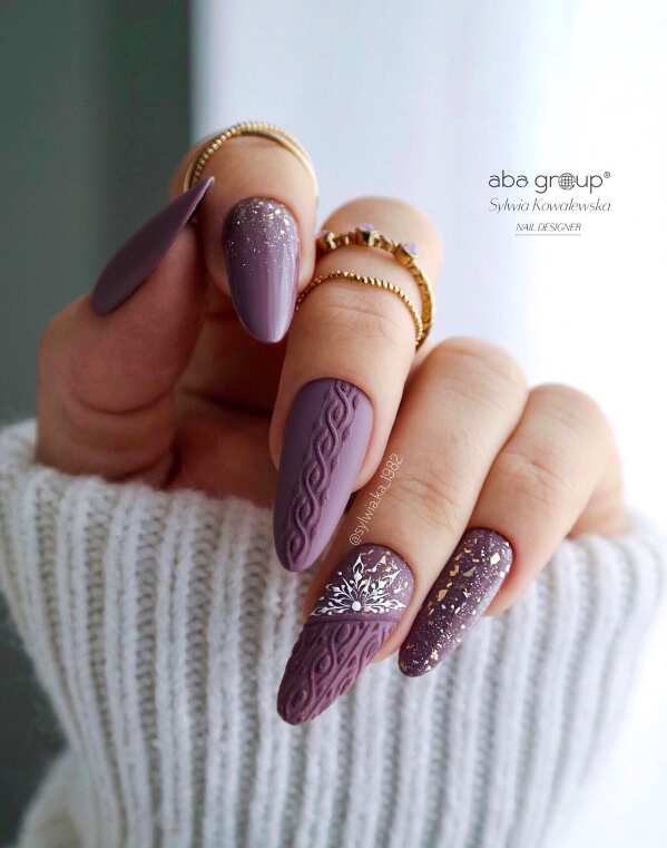 Cable Knit Texture Leaf Motifs Visual Idea Cable Knit Texture Leaf Motifs Visual Idea — Sweater Nails