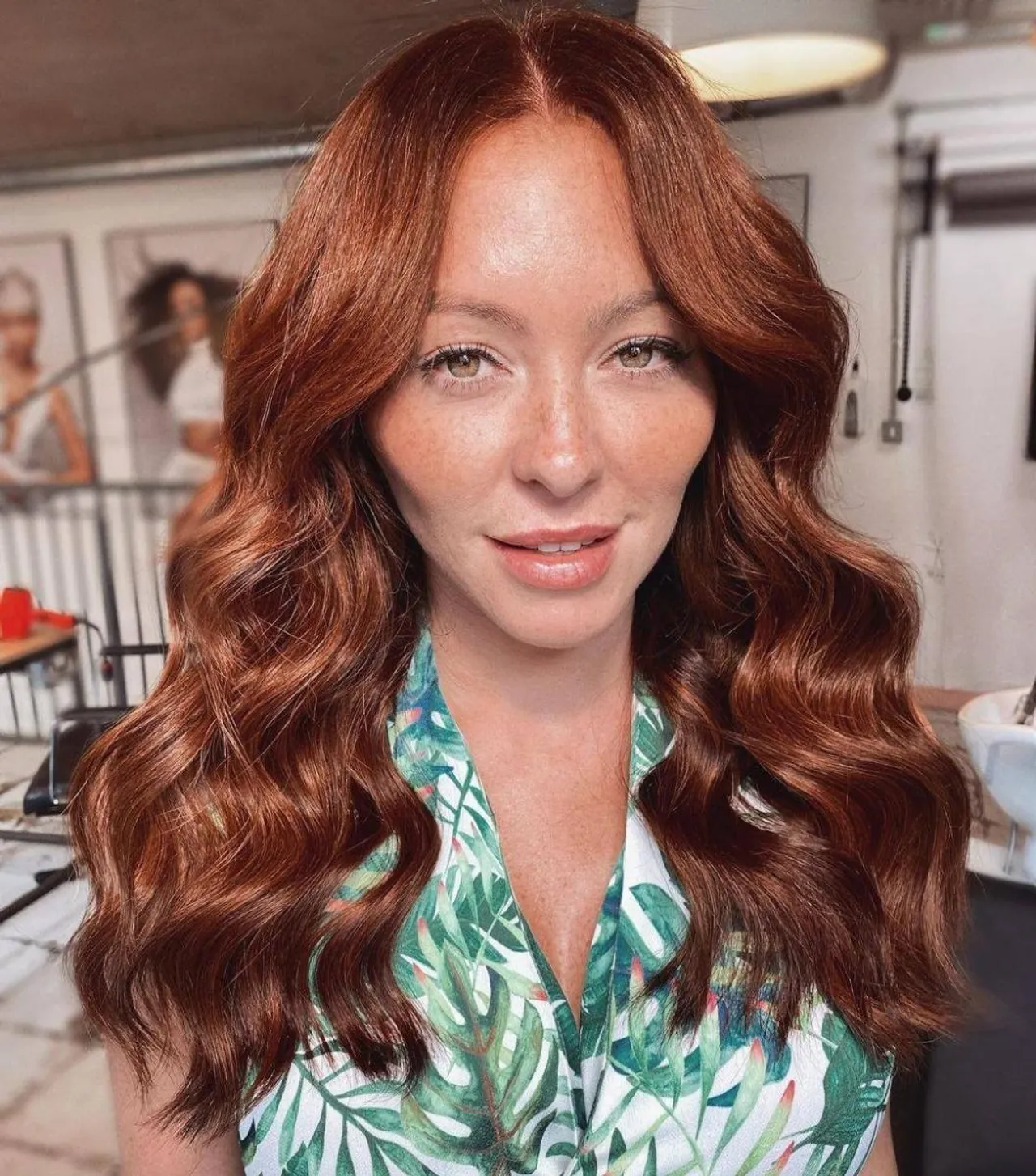 Warm Auburn with Golden Highlights Warm Auburn with Golden Highlights — Winter Hair Colors for Redheads