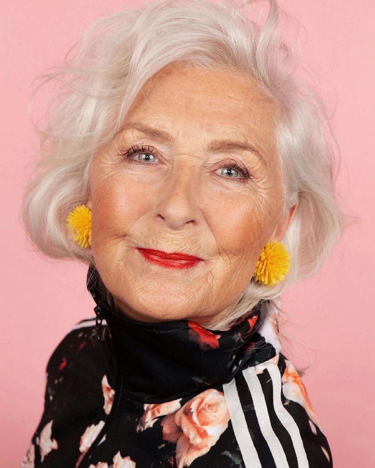Striking Silver Blonde Layers Striking Silver Blonde Layers — Winter Hair Colors for Women Over 60