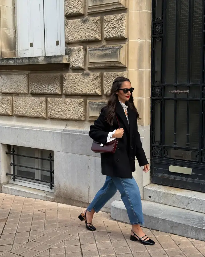 Smart Casual Polish: The Oversized Blazer and Ruffled Blouse Smart Casual Polish: The Oversized Blazer and Ruffled Blouse — January Outfits