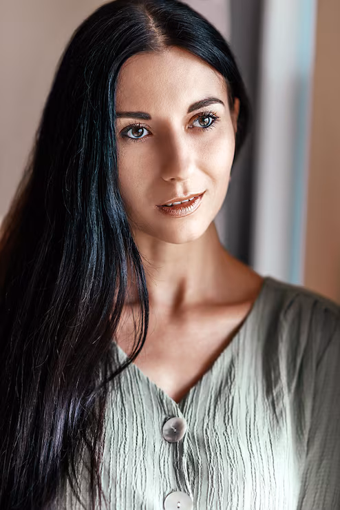 Visual Idea — A Woman With Long Winter Hair Colors for Brown Eyes