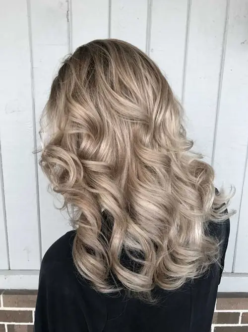 Cool Ash Blonde Waves with Dimension Cool Ash Blonde Waves with Dimension — Icy Blonde Hair