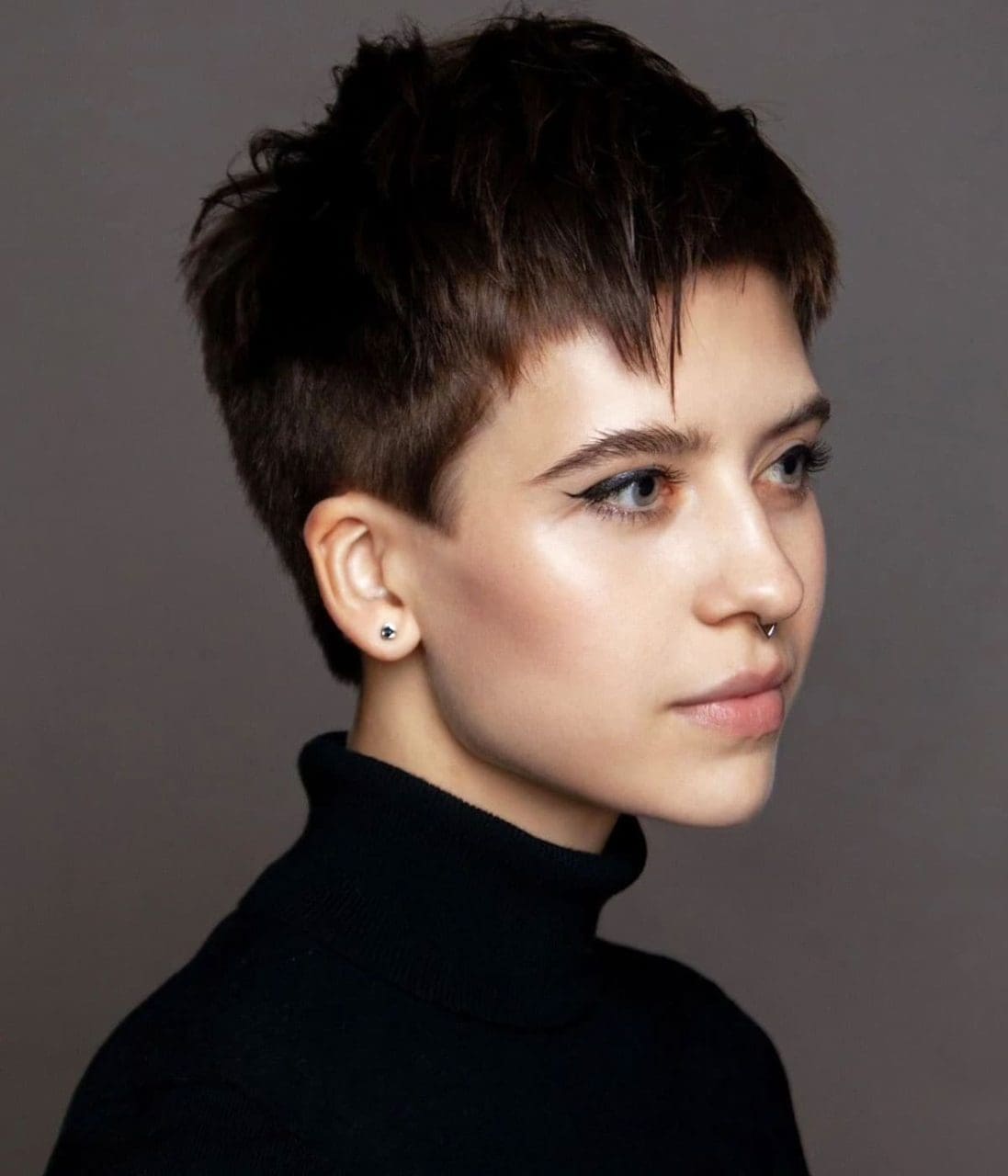 Ear Visual Idea Ear Visual Idea — Mushroom Brown Hair