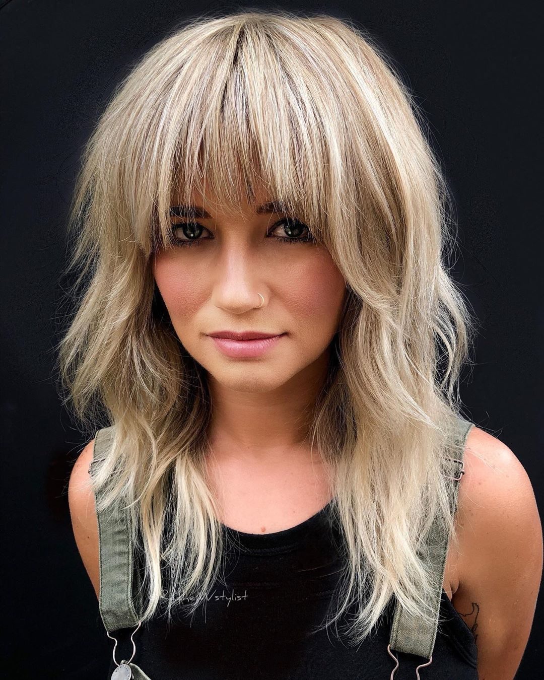 Ash Blonde With Platinum Highlights Visual Idea — Winter Shag Haircuts