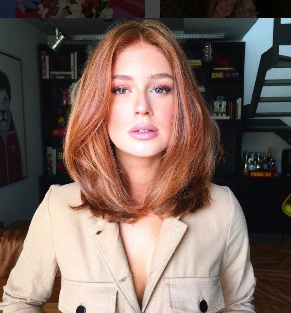 Collarbone Voluminous Layered Bob Copper — Winter Haircuts for Thin Hair