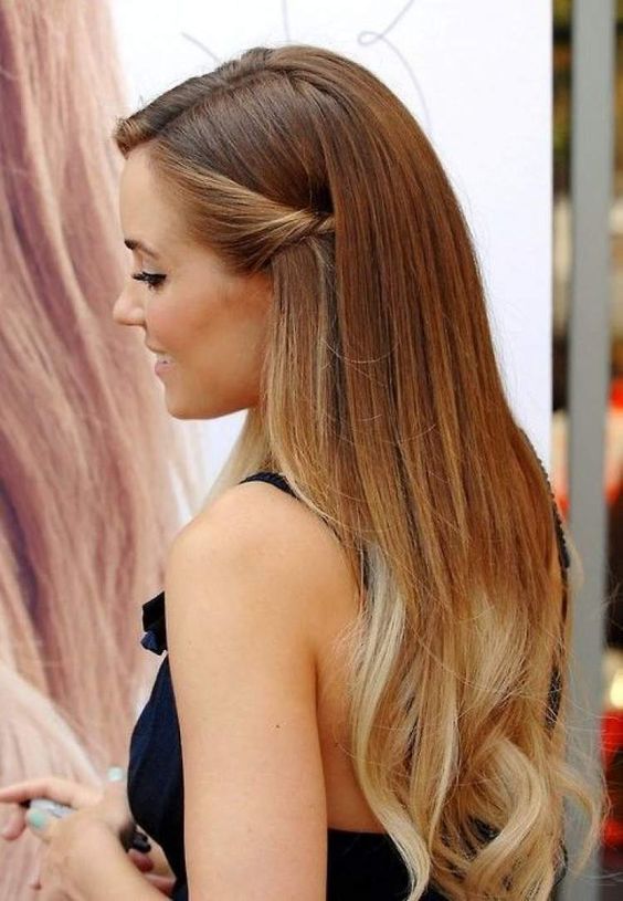 Layered Mid-Back With Brunette Balayage Layered Mid-Back With Brunette Balayage — Winter Haircuts for Straight Hair