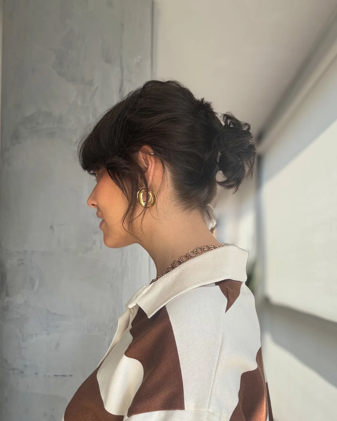 Collarbone Visual Idea Collarbone Visual Idea — Winter Natural Hairstyles