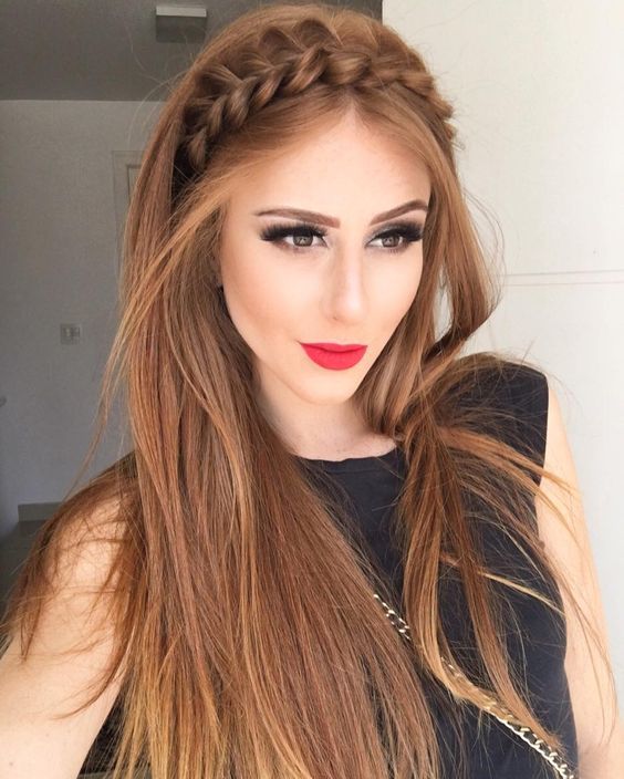 DIY Braided Headband With Loose Waves DIY Braided Headband With Loose Waves — Winter Braided Hairstyles
